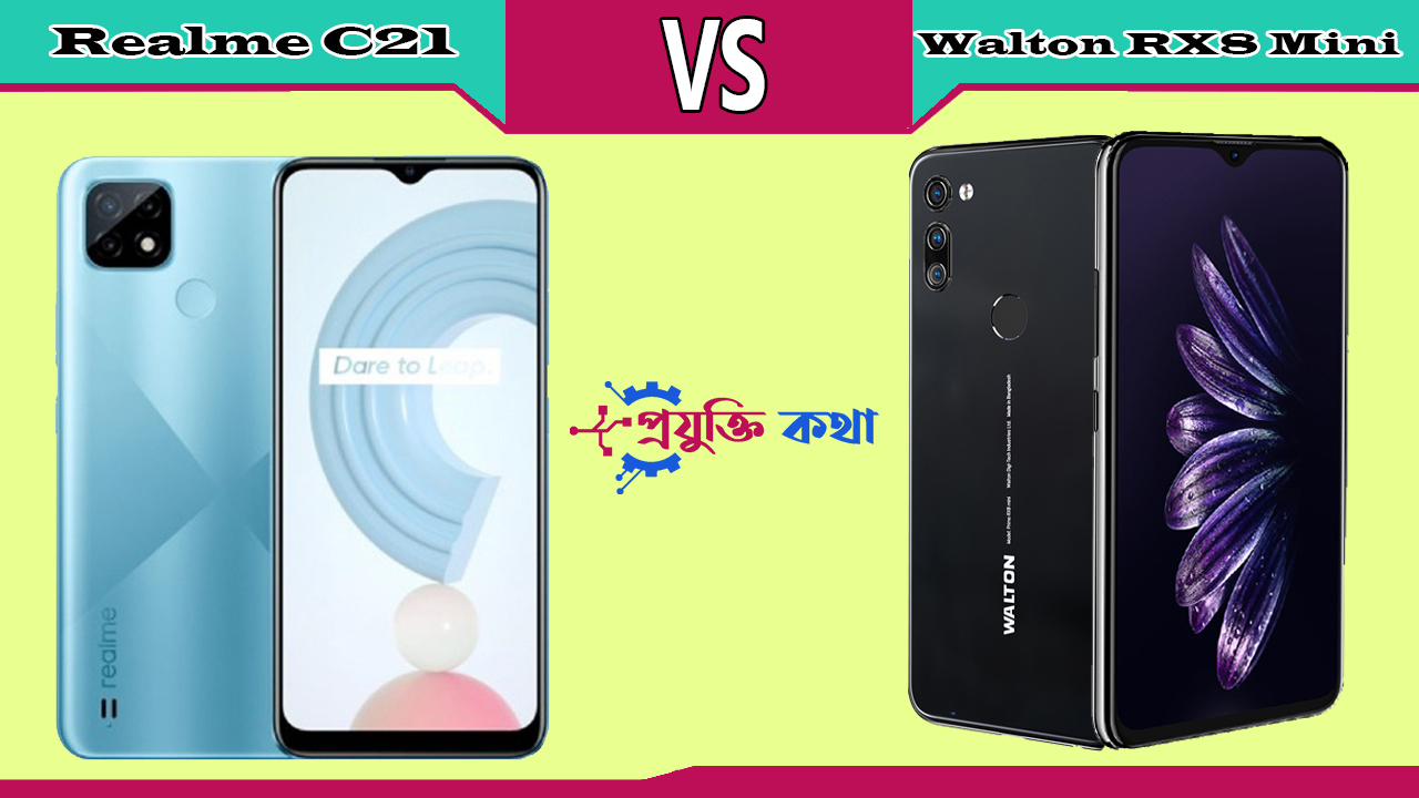 Realme C21 VS Walton Primo RX8 Mini